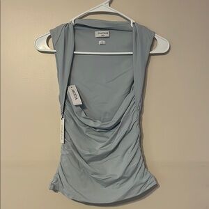 Aritzia Women's Gray Drape Top